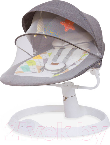 Изображение товара Детский шезлонг Nuovita Attento А1 (серый/белый)