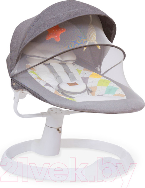 Изображение товара Детский шезлонг Nuovita Attento А1 (серый/белый)