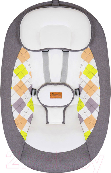 Изображение товара Детский шезлонг Nuovita Attento А1 (серый/белый)