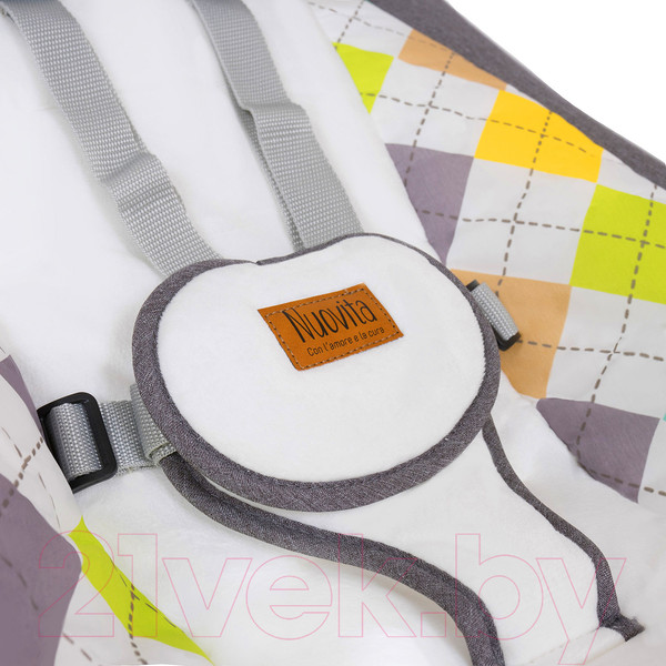 Изображение товара Детский шезлонг Nuovita Attento А1 (серый/белый)