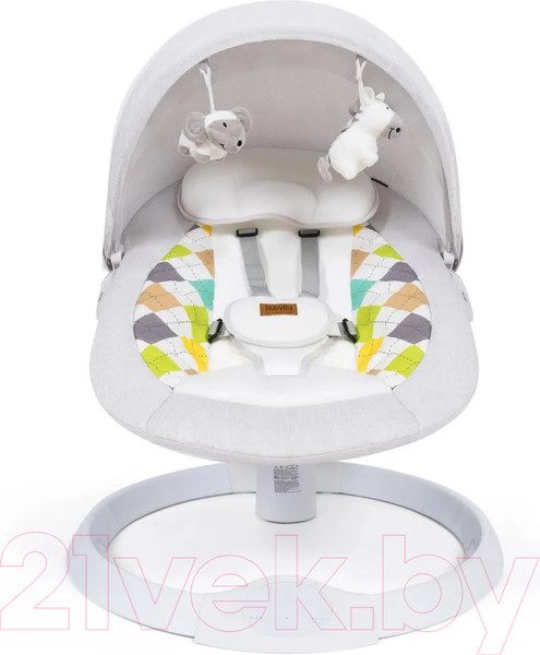 Изображение товара Детский шезлонг Nuovita Attento А1 (молочный/белый)