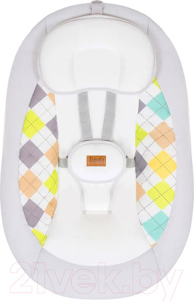 Изображение товара Детский шезлонг Nuovita Attento А1 (молочный/белый)