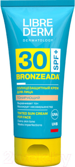 Изображение товара Крем солнцезащитный Librederm Bronzeada Тонирующий SPF30 (50мл)