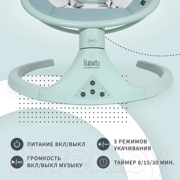 Изображение товара Детский шезлонг Nuovita Mistero MS1 (тиффани)