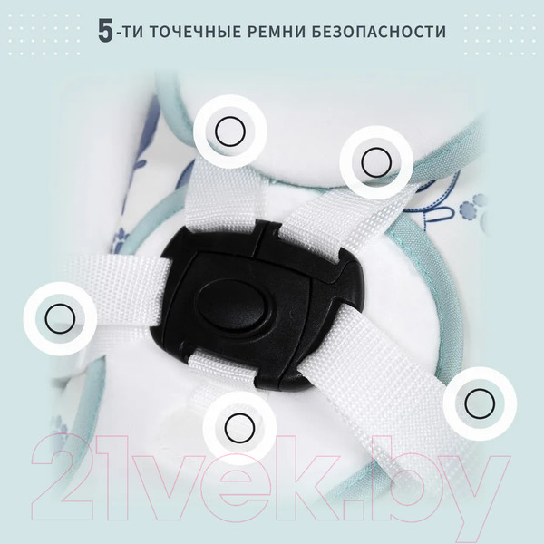 Изображение товара Детский шезлонг Nuovita Mistero MS1 (тиффани)