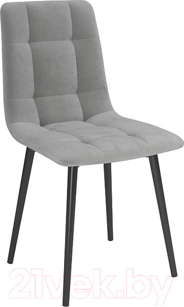 Изображение товара Стул Олмеко Белла (велюр тенерифе грей/черный)