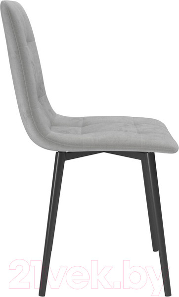 Изображение товара Стул Олмеко Белла (велюр тенерифе грей/черный)