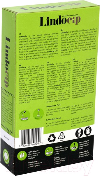Изображение товара Наполнитель для птиц Lindo Cip С ароматом аниса / 0246/LC (1л)