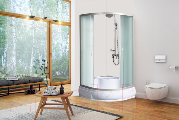 Изображение товара Душевой уголок RIVER Don Light 80/15 MT (с поддоном)