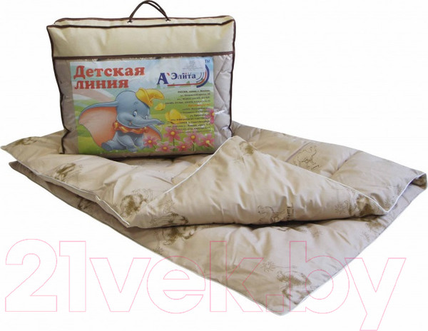 Изображение товара Одеяло для малышей АЭЛИТА Этюд 110x140 (верблюжья шерсть)