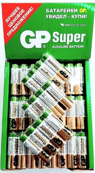 Изображение товара Комплект батареек GP Batteries Super LR6 96BOX / 384