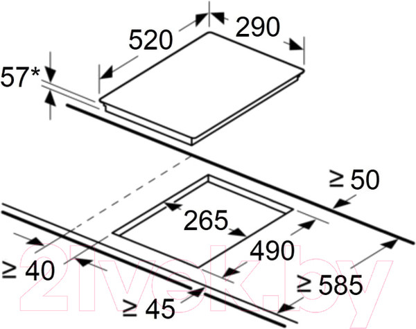 Изображение товара Индукционная варочная панель Maunfeld CVI292S2FBG