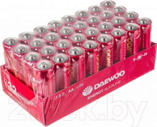 Изображение товара Комплект батареек Daewoo LR6 Energy Alkaline PACK32 32/768