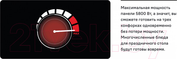 Изображение товара Индукционная варочная панель Maunfeld CVI453SBWH