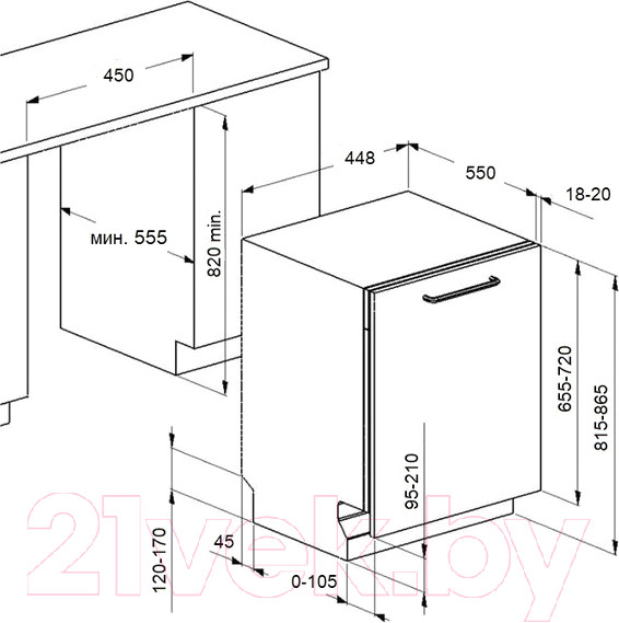 Изображение товара Посудомоечная машина Maunfeld MLP-08IMROI