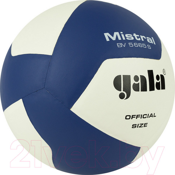 Изображение товара Мяч волейбольный Gala Sport Mistral 12 / BV5665S (размер 5, белый/синий)