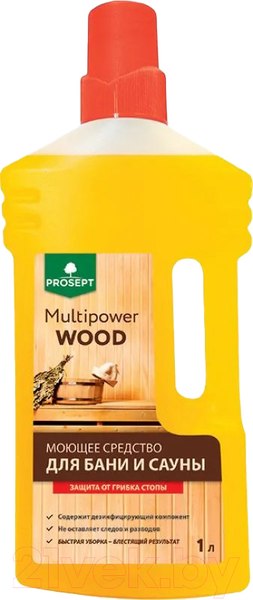 Изображение товара Дезинфицирующее средство для бани Prosept Multipower Wood для бани и сауны концентрат 1:10
