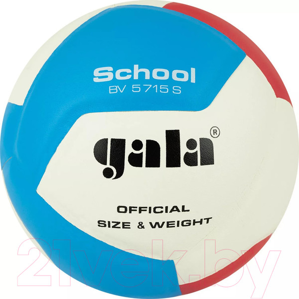 Изображение товара Мяч волейбольный Gala Sport School 12 / BV5715S (размер 5, белый/красный/голубой)