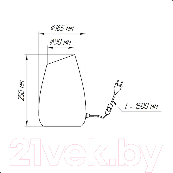 Изображение товара Прикроватная лампа Элетех Либра 200 ННБ 63-60-007 / 1005301177