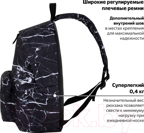 Изображение товара Рюкзак Brauberg Black Marble / 270790