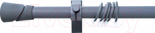 Изображение товара Карниз для штор Merry Bear Home Decor Стамбул одинарный (2.4м, серый матовый)