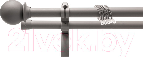 Изображение товара Карниз для штор Merry Bear Home Decor Аляска двойной (2м, хаки матовый)