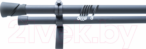 Изображение товара Карниз для штор Merry Bear Home Decor Стамбул двойной (1.6м, серый матовый)