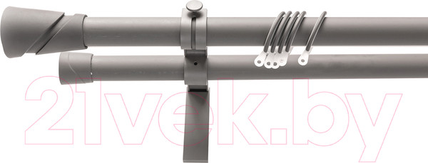 Изображение товара Карниз для штор Merry Bear Home Decor Стамбул двойной (2.4м, хаки матовый)