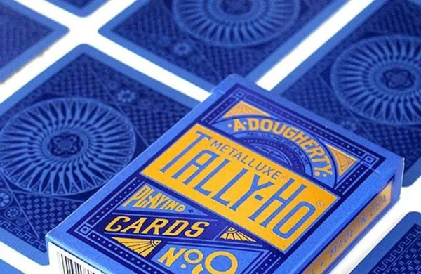 Изображение товара Игральные карты Bicycle Tally-ho Metal Standard index blue / 10024824