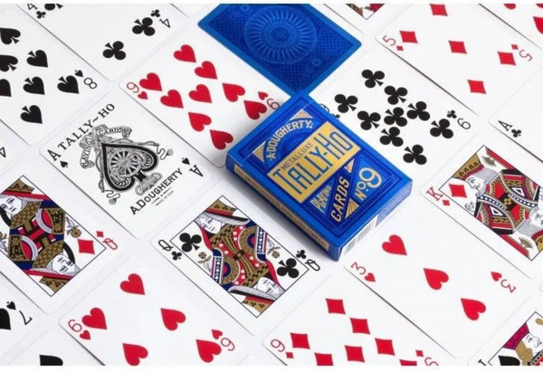 Изображение товара Игральные карты Bicycle Tally-ho Metal Standard index blue / 10024824