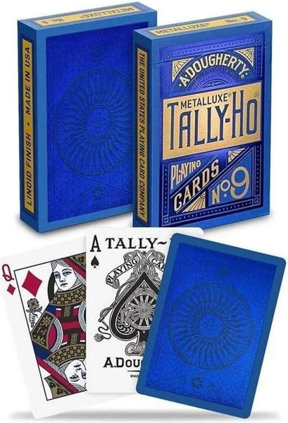 Изображение товара Игральные карты Bicycle Tally-ho Metal Standard index blue / 10024824