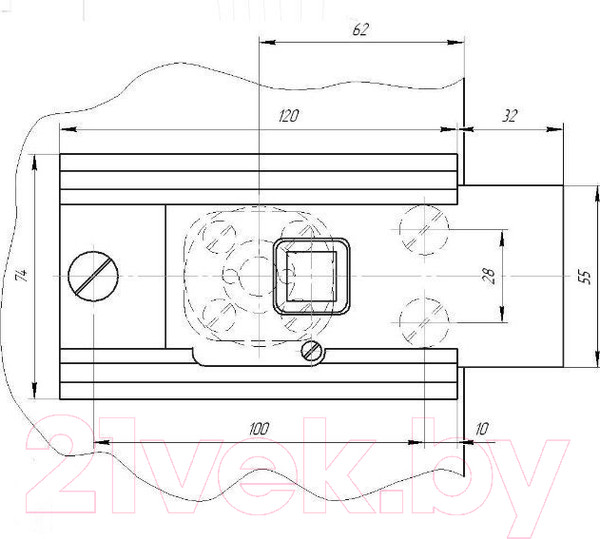 Изображение товара Замок накладной Поливектор Барьер-2Р