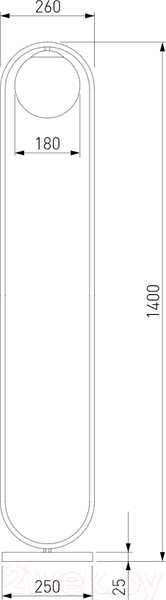 Изображение товара Торшер Евросвет 01139/1 (хром)