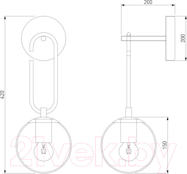 Изображение товара Бра Евросвет 70143 (черный)