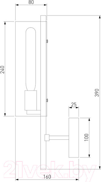 Изображение товара Бра Евросвет 70144/1 (латунь)