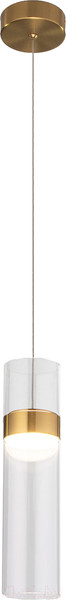 Изображение товара Потолочный светильник Евросвет 50244/1 LED (латунь/прозрачный)