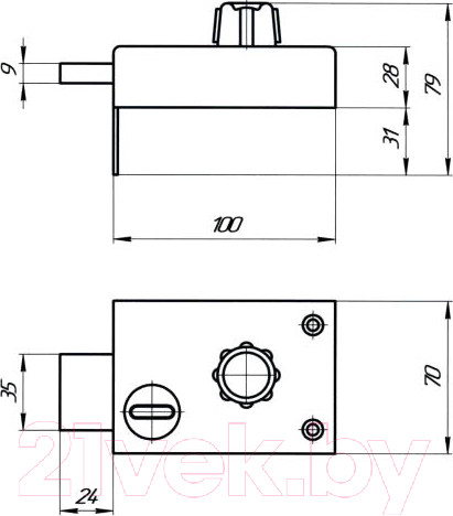 Изображение товара Замок накладной Avers Балтика-1