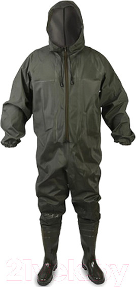 Изображение товара Комбинезон для охоты и рыбалки Следопыт ПВХ / PF-PB-F56 (р-р 43, оливковый)