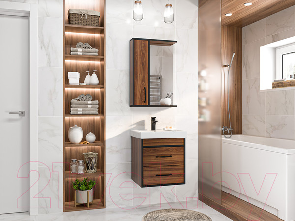 Изображение товара Тумба под умывальник Misty Кедр 50 / П-Кед09050-011По