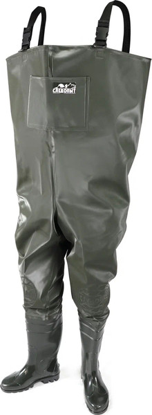 Изображение товара Полукомбинезон для охоты и рыбалки Следопыт ПВХ / PF-PB-F34 (р-р 42, оливковый)