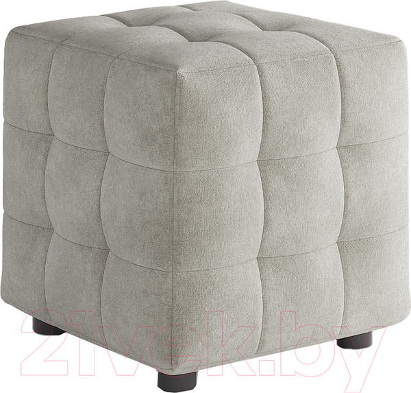 Изображение товара Пуф Сонум 40-40 (микровелюр светло-серый)