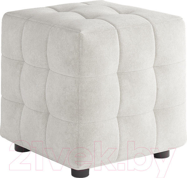 Изображение товара Пуф Сонум 40-40 (микровелюр белый)