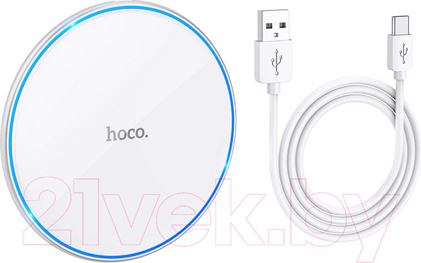 Изображение товара Зарядное устройство беспроводное Hoco CW6 (белый)