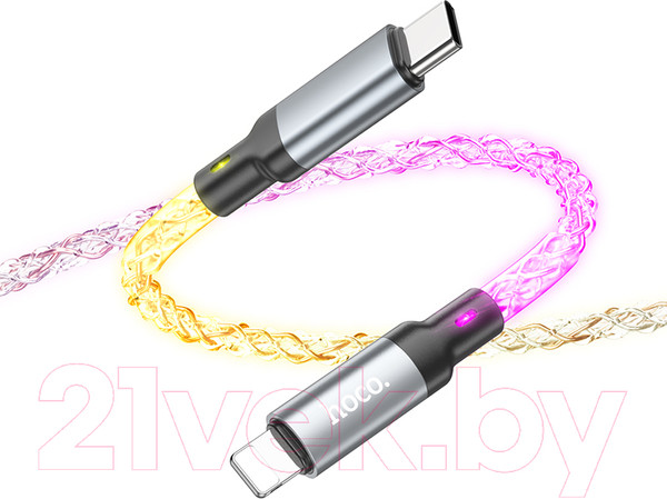 Изображение товара Кабель Hoco U112 Lightning to Type-C (1м, серый)