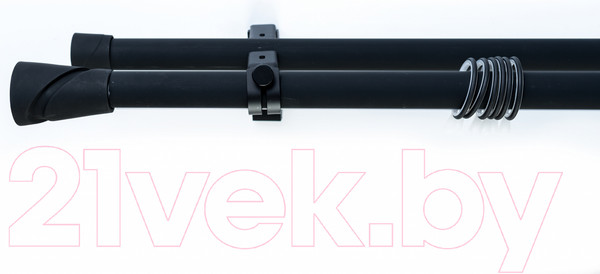 Изображение товара Карниз для штор Merry Bear Home Decor Стамбул двойной (3.0м, черный матовый)