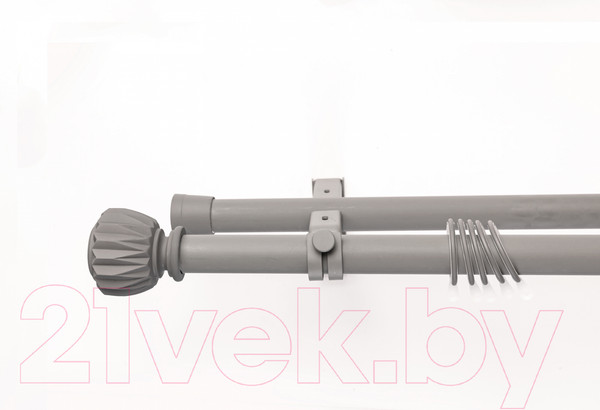 Изображение товара Карниз для штор Merry Bear Home Decor Мумбаи двойной (1.6м, хаки матовый)