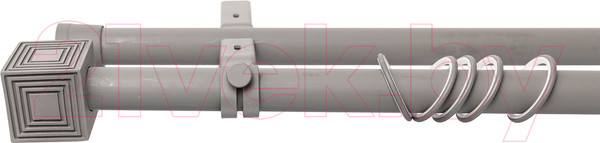 Изображение товара Карниз для штор Merry Bear Home Decor Лондон двойной (2.0м, хаки матовый)