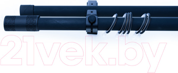 Изображение товара Карниз для штор Merry Bear Home Decor Каир двойной (2.0м, темно-синий матовый)