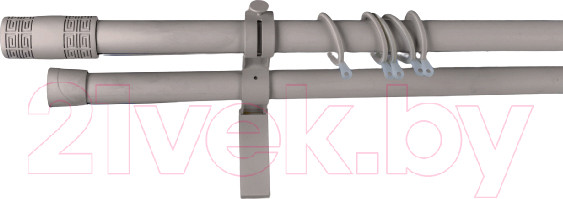 Изображение товара Карниз для штор Merry Bear Home Decor Каир двойной (2.4м, хаки матовый)