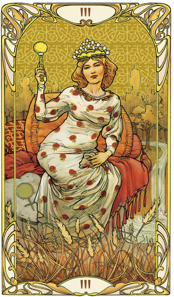 Изображение товара Гадальные карты Lo Scarabeo Golden art Nouveau Tarot mini / NMD30